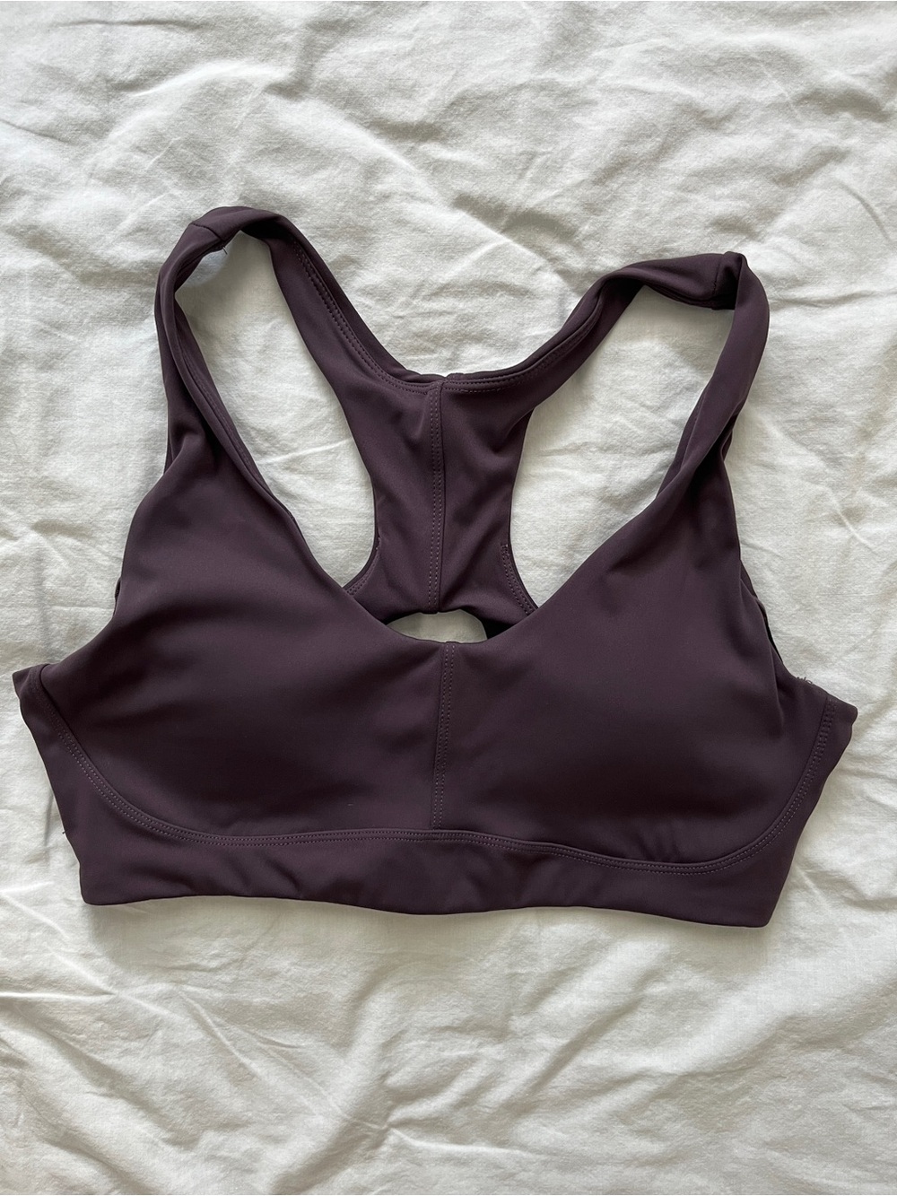 RW&CO. Racerback Sports Bra in Plum
